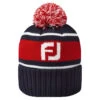 FootJoy FJ Pom Pom Golf Beanie 2 FootJoy FJ Pom Pom Golf Beanie -Golf Apparel Shop 2020fjpompombeanienavyred1
