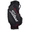 Titleist Jet Black Midsize Staff Golf Cart Bag -Golf Apparel Shop 2020jetblackmidsizestaffcartbagblackred1