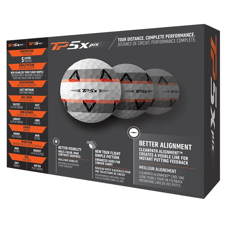 TaylorMade TP5x Pix 2.0 Golf Balls 5 TaylorMade TP5x Pix 2.0 Golf Balls - Image 3