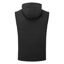 Adidas Statement Full Zip Hooded Golf Vest -Golf Apparel Shop Adidas AW22 Hoodie Vest HF6566 SWADI314 L Black Back