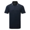 Adidas Primeknit Golf Polo Shirt -Golf Apparel Shop Adidas SS23 Primeknit Polo Shirt IA6400 SHADI702 S Black Collegiate Navy Front