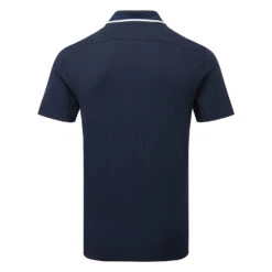 Adidas Go-To Pique Golf Polo Shirt 7 Adidas Go-To Pique Golf Polo Shirt -Golf Apparel Shop Adidas SS23 Go To Pique Polo HR7975 SHADI710 Collegiate Navy Back