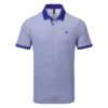 Adidas No Show Golf Polo Shirt -Golf Apparel Shop Adidas SS23 No Show Polo HR7972 SHADI707 Lucid Blue Front