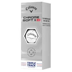 Callaway Chrome Soft X LS Triple Track Golf Balls 9 Callaway Chrome Soft X LS Triple Track Golf Balls -Golf Apparel Shop Callaway 2022 Chrome Soft X LS Triple Track Golf Balls White 4