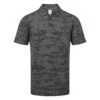 Callaway Digital Camo Jacquard Golf Polo Shirt -Golf Apparel Shop Callaway AW22 Digital Camo Jacquard Polo Shirt CGKFC037 003 SHCAL235 XXL Black Heather Front