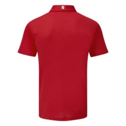 FootJoy Stretch Pique Solid Golf Polo Shirt -Golf Apparel Shop FOOTJOY PERF SS SHIRT ATH RED BACK