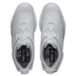 FootJoy Pro SL BOA 53078 Golf Shoes 9 FootJoy Pro SL BOA 53078 Golf Shoes -Golf Apparel Shop FootJoy Pro SL BOA Golf Shoes White Silver 2