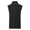 FootJoy Knit Full Zip Golf Vest -Golf Apparel Shop FootJoy SS22 Knit Full Zip Golf Vest Black 88455 Front