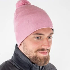 Galvin Green Lemmy Interface-1 Bobble Golf Beanie 7 Galvin Green Lemmy Interface-1 Bobble Golf Beanie -Golf Apparel Shop Galvin Green Lemmy Knitted Hat Light Pink 2