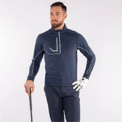 Galvin Green Daxton Insula Golf Pullover 11 Galvin Green Daxton Insula Golf Pullover -Golf Apparel Shop Galvin Green SS22 Daxton Insula Half Zip Pullover G124231 Code SWGAL353 M Navy Ensign Blue White Model 1