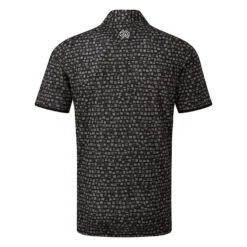 Galvin Green Mack Golf Polo Shirt -Golf Apparel Shop Galvin Green SS22 Mack Polo Shirt G126977 Code SHGAL545 M Black Sharkskin Back