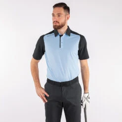 Galvin Green Massimo Golf Polo Shirt 11 Galvin Green Massimo Golf Polo Shirt -Golf Apparel Shop Galvin Green Massimo Golf Polo Shirt Blue Bell Black G127367 SHGAL579 Model 1