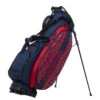J.Lindeberg Play ST Golf Stand Bag -Golf Apparel Shop J Lindeberg Play ST Golf Stand Bag Swirl Red JL Navy Barbados Cherry 1