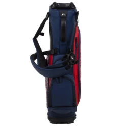 J.Lindeberg Play ST Golf Stand Bag -Golf Apparel Shop J Lindeberg Play ST Golf Stand Bag Swirl Red JL Navy Barbados Cherry 3