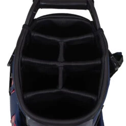J.Lindeberg Play ST Golf Stand Bag -Golf Apparel Shop J Lindeberg Play ST Golf Stand Bag Swirl Red JL Navy Barbados Cherry 4
