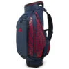 J.Lindeberg Print Golf Tour Staff Bag -Golf Apparel Shop J Lindeberg Print Golf Tour Staff Bag Bridge Swirl Red JL Navy Barbados Cherry 1