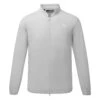 J.Lindeberg KV Hybrid Golf Wind Jacket -Golf Apparel Shop J.Lindeberg SS22 KV Hybrid Golf Jacket GMOW05623 U019 Code WTLIN019 M Micro Chip JL Navy Front