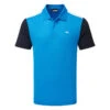 J.Lindeberg Andie Golf Polo Shirt 1 J.Lindeberg Andie Golf Polo Shirt -Golf Apparel Shop J.Lindeberg SS23 Andi Regular Fit Polo GMJT09663 O175 SHLIN205 Brilliant Blue Front