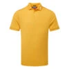 J.Lindeberg Jeff Golf Polo Shirt -Golf Apparel Shop J.Lindeberg SS23 Jeff Regular Fit Polo GMJT07620 9999 SHLIN179 CitrusRusset OrangeWhite Front