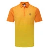 J.Lindeberg Lowell Golf Polo Shirt 1 J.Lindeberg Lowell Golf Polo Shirt -Golf Apparel Shop J.Lindeberg SS23 Lowell Slim Fit Polo GMJT07524 I068 SHLIN192 Russet OrangeBlazing Yellow Front
