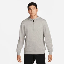 Nike Dry 1/2 Zip Golf Hoodie -Golf Apparel Shop Nike AW22 Dri Fit Golf Hoodie DN1906 003 SWNIK254 Dust White Dust Model 1