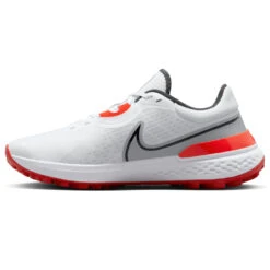 Nike Infinity Pro 2 Golf Shoes -Golf Apparel Shop Nike Golf Infinity Pro 2 Golf Shoes White Black Wolf Grey Picante Red 6