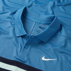 Nike Dry Victory Colourblock Golf Polo Shirt -Golf Apparel Shop Nike SS22 Dri Fit Victory Colourblock Polo Shirt DH0845 469 Code SHNIK795 Detail