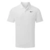 Nike Dry Victory Solid Golf Polo Shirt 2 Nike Dry Victory Solid Golf Polo Shirt -Golf Apparel Shop Nike SS22 Dry Victory Solid Golf Polo Shirt DH0822 100 M White Black Front