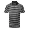 Nike Dry Victory Stripe Golf Polo Shirt 2 Nike Dry Victory Stripe Golf Polo Shirt -Golf Apparel Shop Nike SS22 Dry Victory Stripe Golf Polo Shirt DH0829 010 M Black White Front