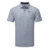 Nike Dry Tour Heather Golf Polo Shirt -Golf Apparel Shop Nike SS23 Dry Tour Heather Polo DV3123 410 SHNIK853 S Midnight Navy White Front