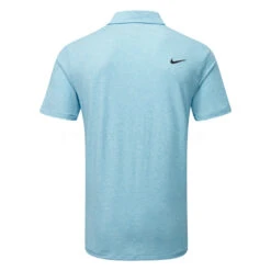 Nike Dry Tour Heather Golf Polo Shirt -Golf Apparel Shop Nike SS23 Dry Tour Heather Polo DV3123 416 SHNIK854 S Baltic Blue Black Back