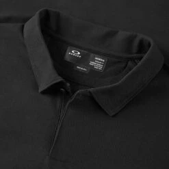 Oakley Club House RC 2.0 Golf Polo Shirt -Golf Apparel Shop Oakley AW21 Clubhouse RC Polo 2.0 402742 02E Code SHOAK315 M Blackout Detail