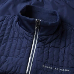 Oscar Jacobson Hodgson Thermal Golf Wind Vest -Golf Apparel Shop Oscar Jacobson AW22 Hodgson Thermal Wind Vest OJTOP0118 WTOSC094 S Navy Detail