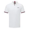Oscar Jacobson Durham Tour Golf Polo Shirt -Golf Apparel Shop Oscar Jacobson SS22 Durham Tour Polo Shirt OJTS0033 Code SHOSC186 M White Navy Front