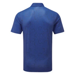 Ping Geo Golf Polo Shirt -Golf Apparel Shop Ping SS22 Geo Polo Shirt P03520 BSN Code SHPIN293 M Blue Surf Navy Back