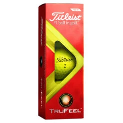 Titleist TruFeel Golf Balls -Golf Apparel Shop Titleist 2022 TruFeel Golf Balls Yellow 4