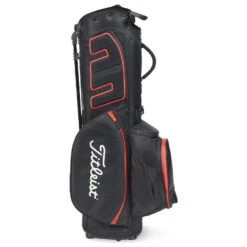 Titleist Players 5 StaDry Golf Stand Bag -Golf Apparel Shop Titleist 2023 Players 5 Stadry Stand Bag Black Black Red 3
