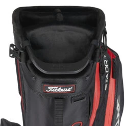 Titleist Players 5 StaDry Golf Stand Bag -Golf Apparel Shop Titleist 2023 Players 5 Stadry Stand Bag Black Black Red 4