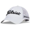 Titleist Tour Performance Mesh Golf Cap -Golf Apparel Shop Titleist 2023 Tour Performance Mesh Cap White Black 1