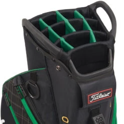 Titleist Cart 14 SE Shamrock Golf Cart Bag 11 Titleist Cart 14 SE Shamrock Golf Cart Bag -Golf Apparel Shop Titleist Cart 14 Shamrock Golf Cart Bag Black Green 4