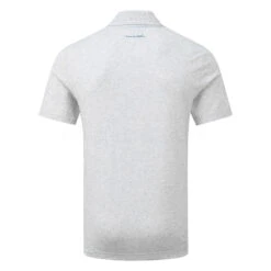 TravisMathew Make Camp Golf Polo Shirt -Golf Apparel Shop Travis Mathew SS21 Make Camp Golf Polo Shirt 1MW145 Code SHTRA048 Heather Light Grey Back