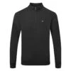 TravisMathew Zachary 1/2 Zip Golf Sweater -Golf Apparel Shop Travis Mathew SS21 Zachary Sweater 1MQ470 0BLK Code SWTRA006 Black Front