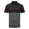 Under Armour Playoff 2.0 Low Round Golf Polo Shirt -Golf Apparel Shop Under Armour Playoff 2 0 Low Round Golf Polo Shirt SHUND295 Black Steel Bolt Red Front