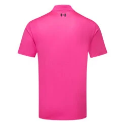 Under Armour Performance 3.0 Golf Polo Shirt -Golf Apparel Shop Under Armour SS23 Performance Polo 3.0 Shirt 1377374 652 SHUND311 S Rebel Pink Black Back