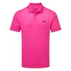 Under Armour Performance 3.0 Golf Polo Shirt -Golf Apparel Shop Under Armour SS23 Performance Polo 3.0 Shirt 1377374 652 SHUND311 S Rebel Pink Black Front