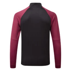 Adidas Colour Block 1/4 Zip Golf Sweater 7 Adidas Colour Block 1/4 Zip Golf Sweater -Golf Apparel Shop adidas SS22 Colour Block 1 4 Zip Golf Sweater HE5451 Black Legacy Burgundy Back