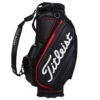 Titleist Jet Black Golf Tour Staff Bag -Golf Apparel Shop jetblackstafftourbagblackred1