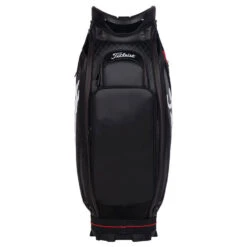 Titleist Jet Black Golf Tour Staff Bag -Golf Apparel Shop jetblackstafftourbagblackred3