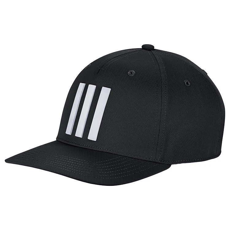 Golf Apparel Shop -Golf Apparel Shop Adidas Three Stripe Tour Cap Black 1
